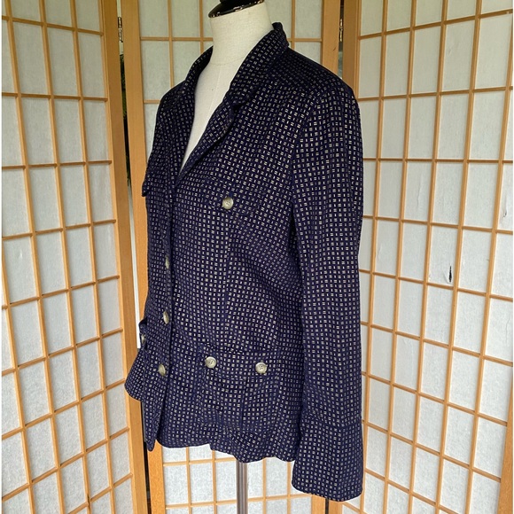 Sundance Lightweight Corduroy Blue and Gold Jacket SZ L - Picture 12 of 14